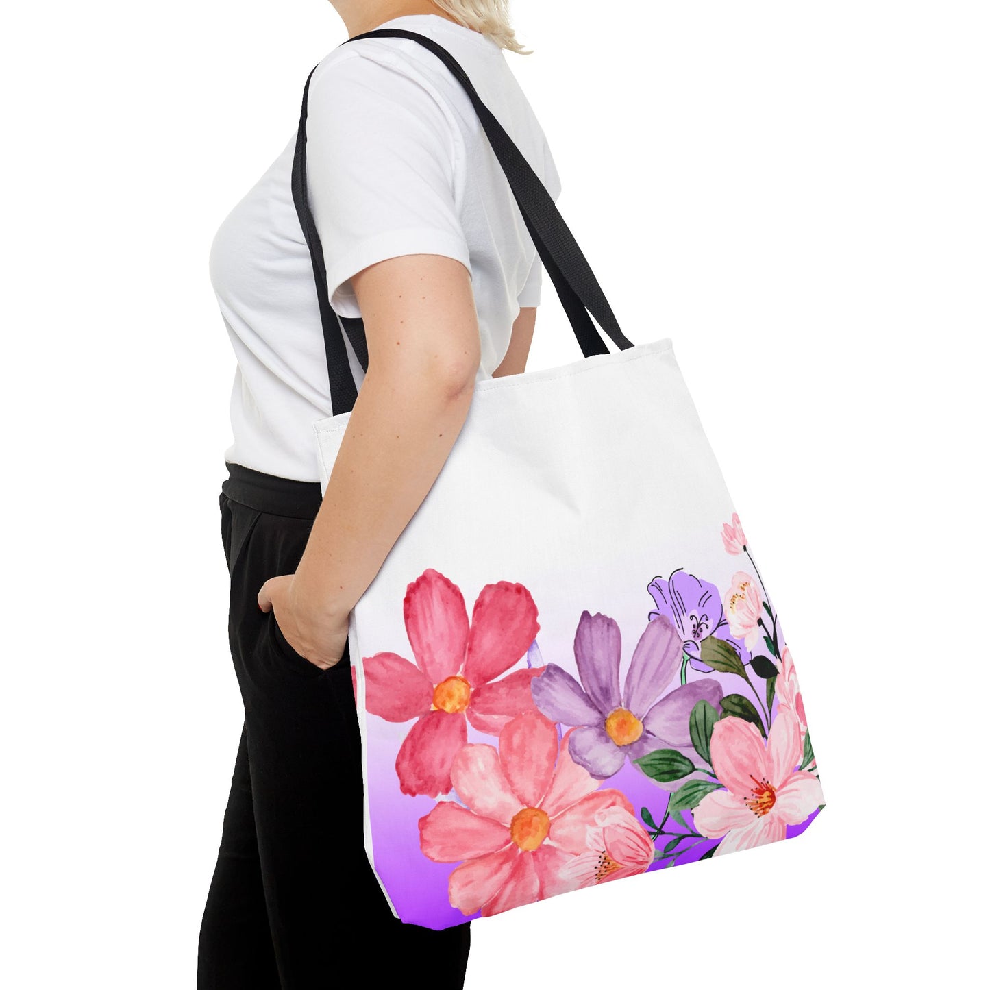 Colorful Floral Tote Bag (AOP)