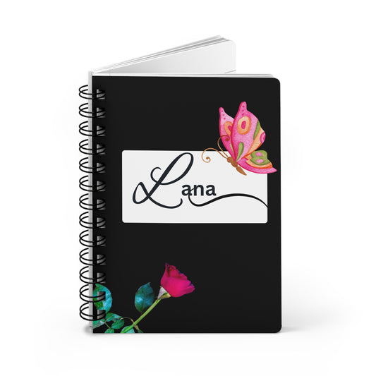 Journal "Lana" Butterfly - Spiral Bound Journal