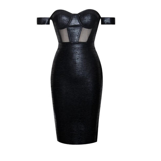 Women's tight zipper dress