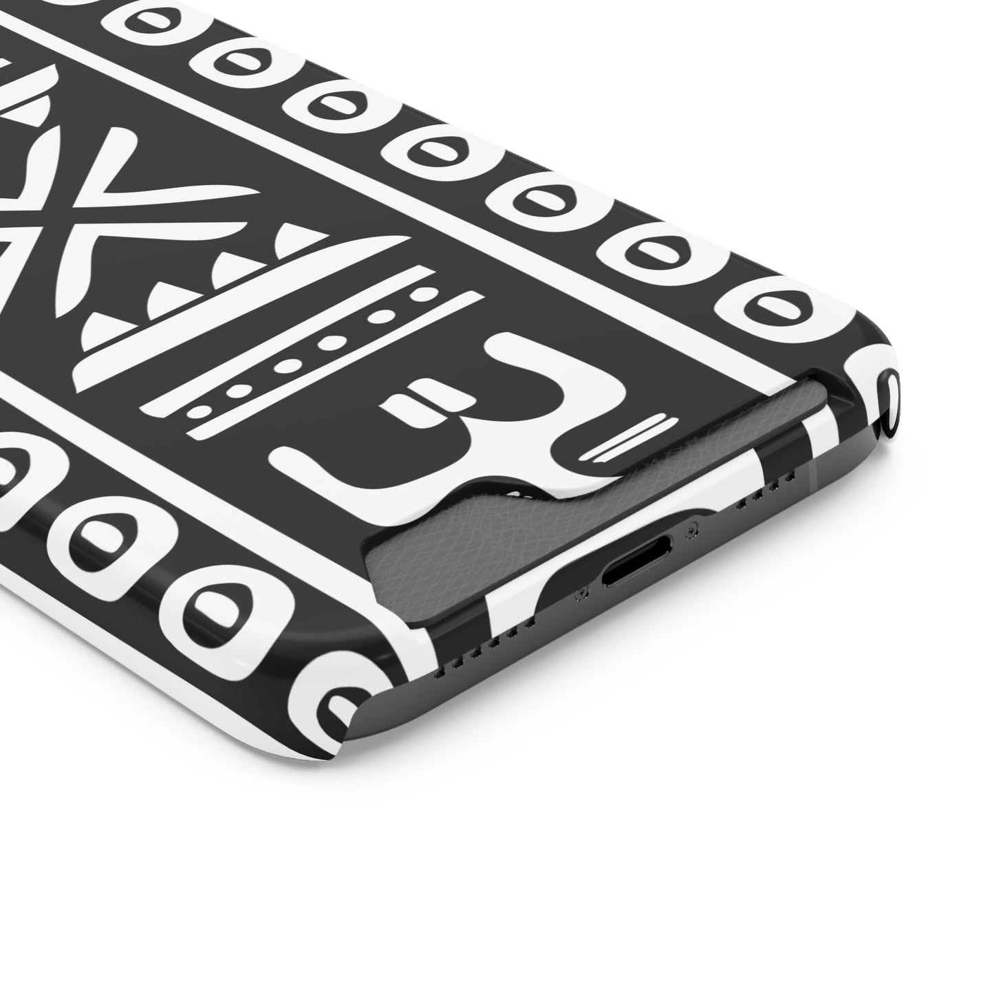 Ethnic Phone Case with Card Holder - Unique Phone Cases - African Print Phone Case