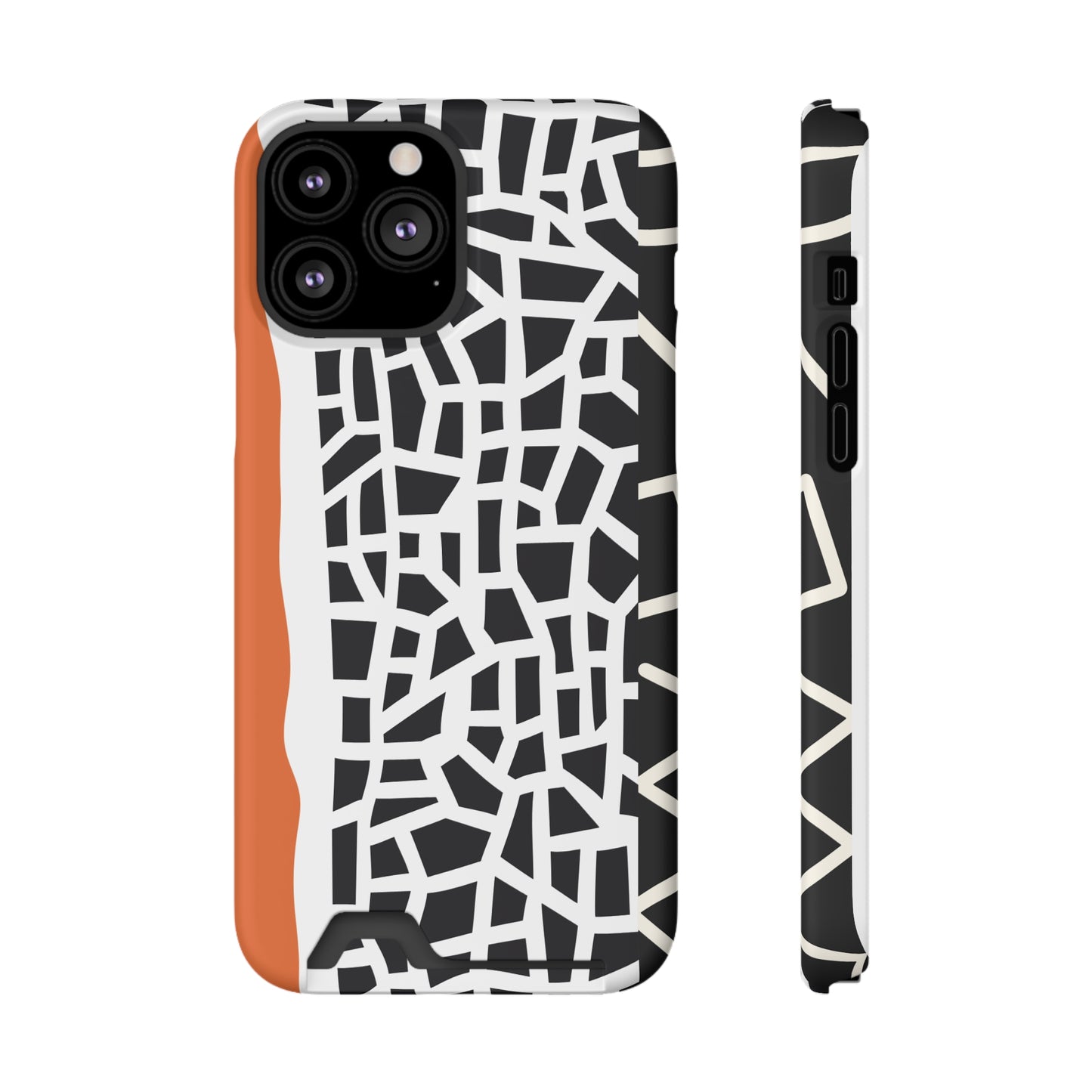 Ethnic Phone Case with Card Holder - Unique Phone Cases - Ethnic Print Phone Case