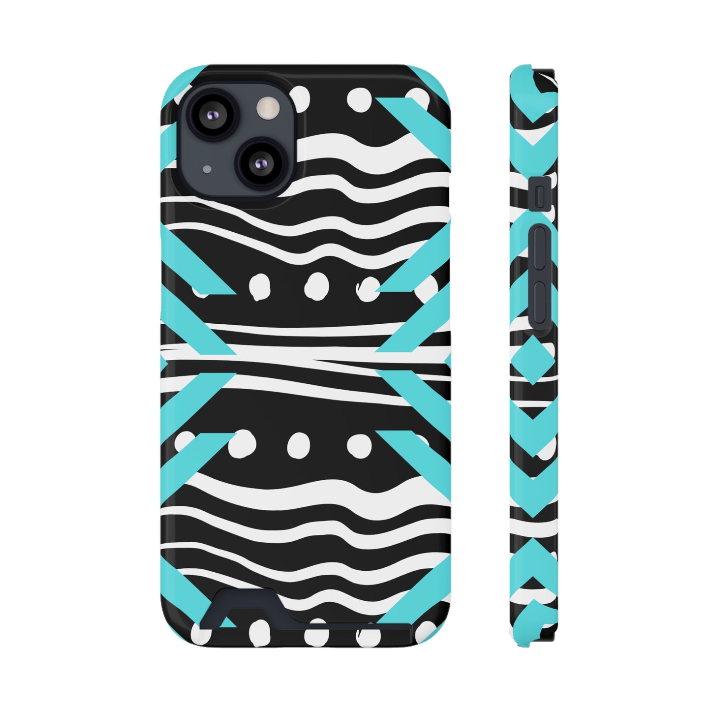 Ethnic Phone Case with Card Holder - Unique Phone Cases - Ethnic Print Phone Case