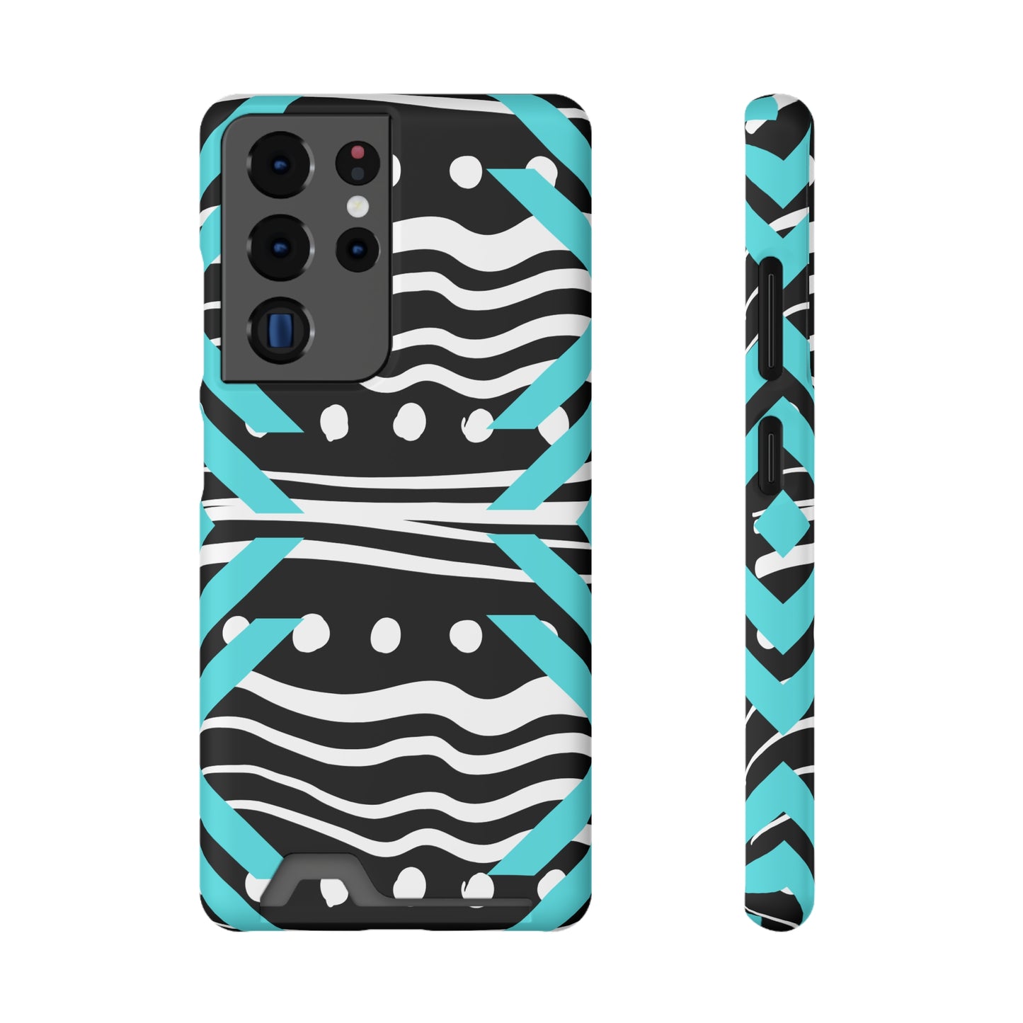 Ethnic Phone Case with Card Holder - Unique Phone Cases - Ethnic Print Phone Case