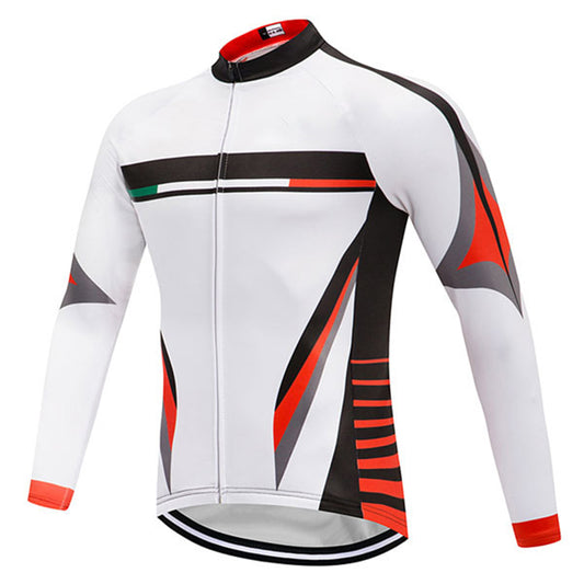 Men's Fleece Long-Sleeved Cycling Jersey Suit