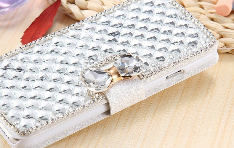 Luxury Bling Crystal Rhinestone Diamond Wallet Flip Cover Case