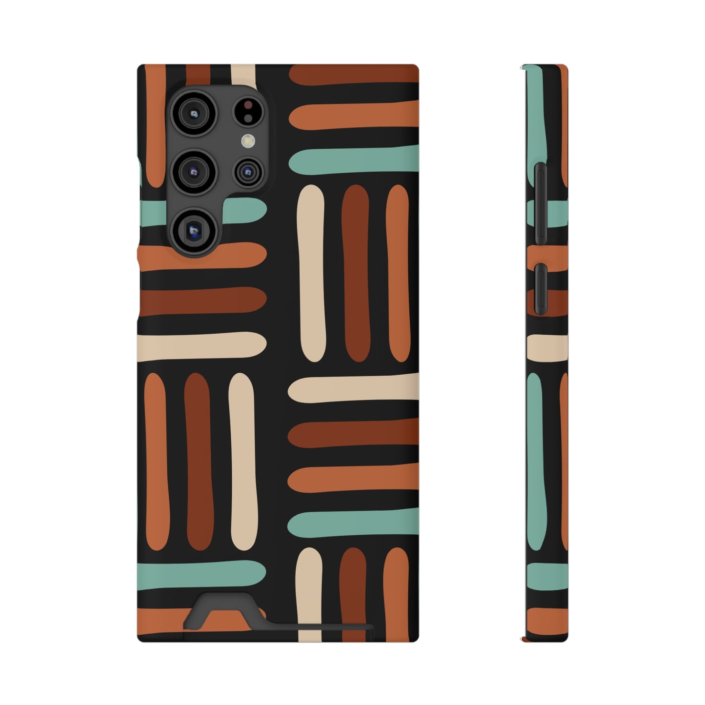 Ethnic Phone Case with Card Holder - Unique Phone Cases - Ethnic Print Phone Case