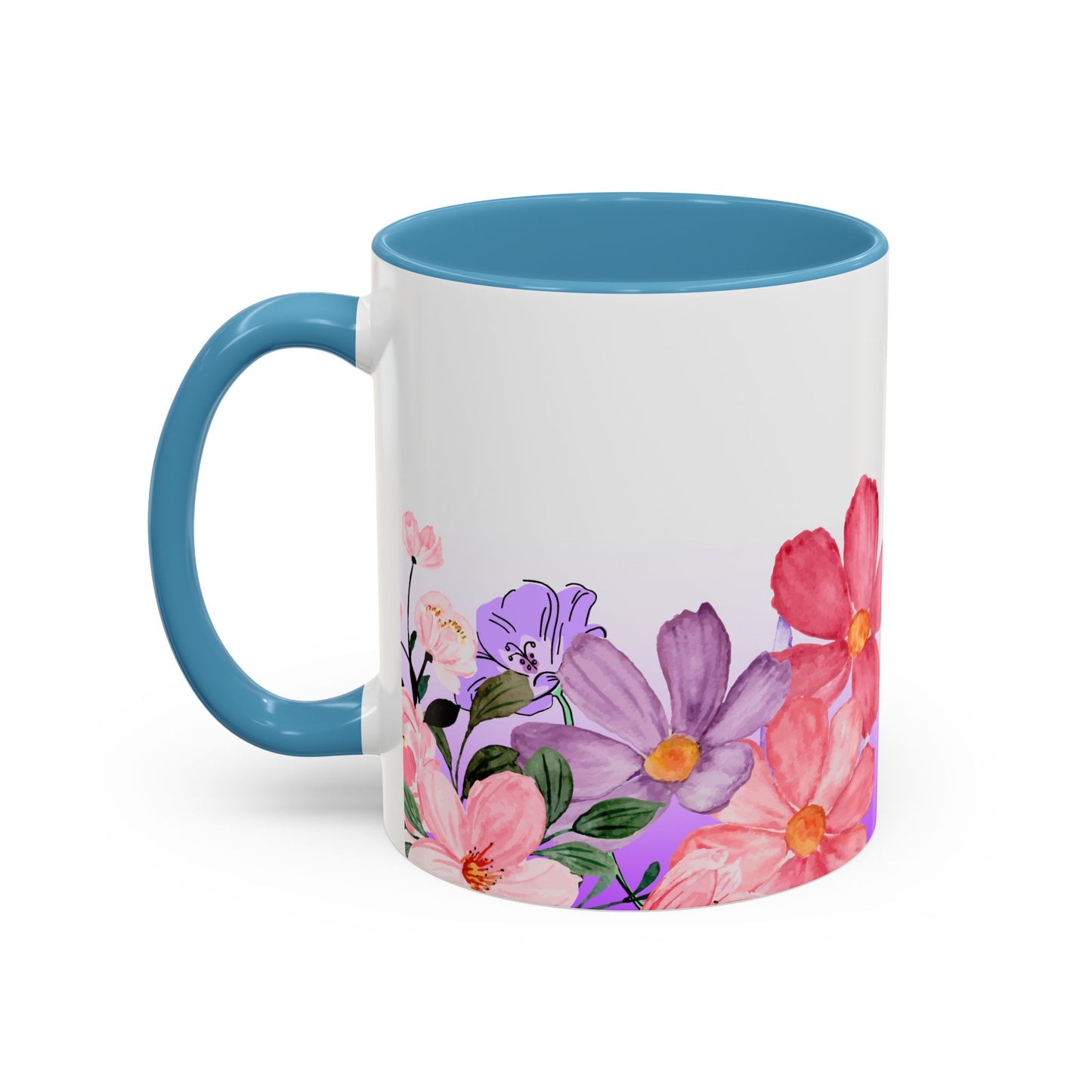 Inspirational Floral - Accent Coffee Mug (11, 15oz)