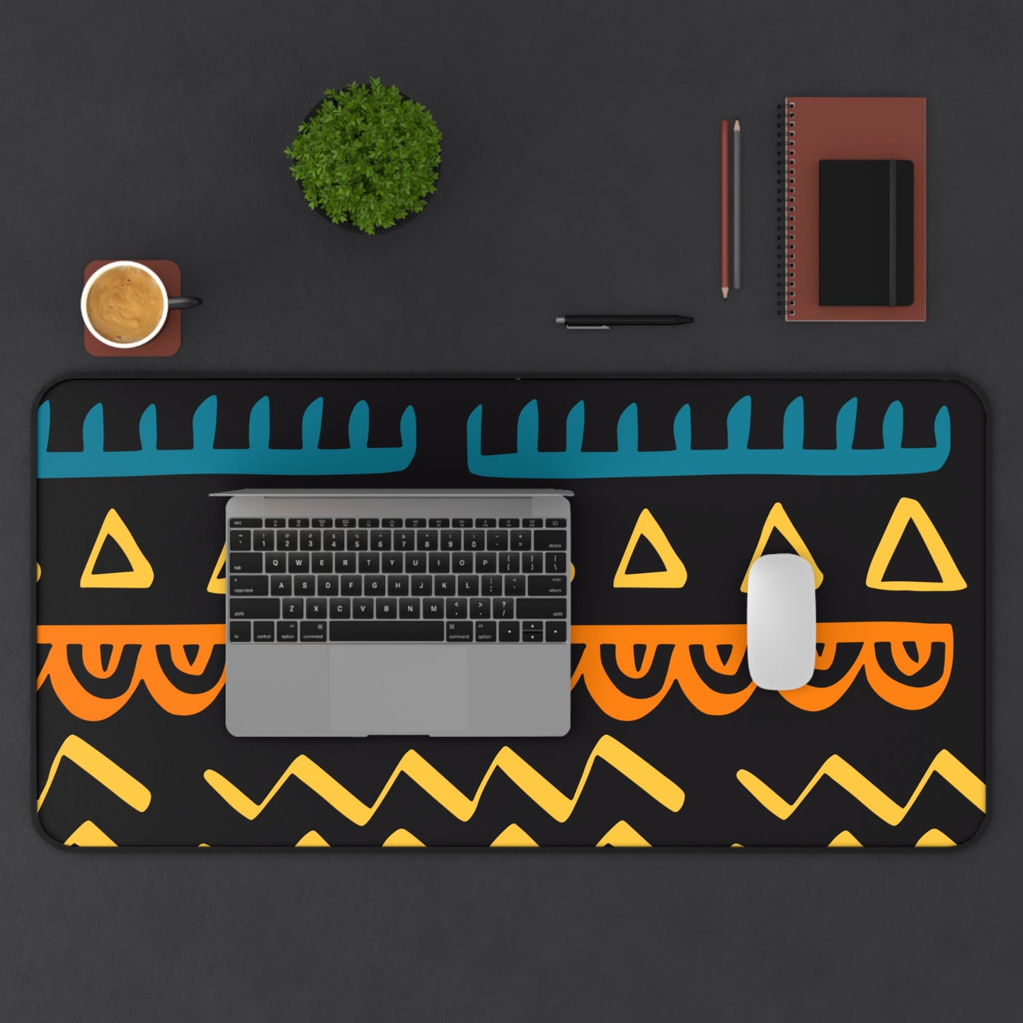 Beautiful Ethnic Print - Desk Mat - Office - Study - Gifts - Household Items