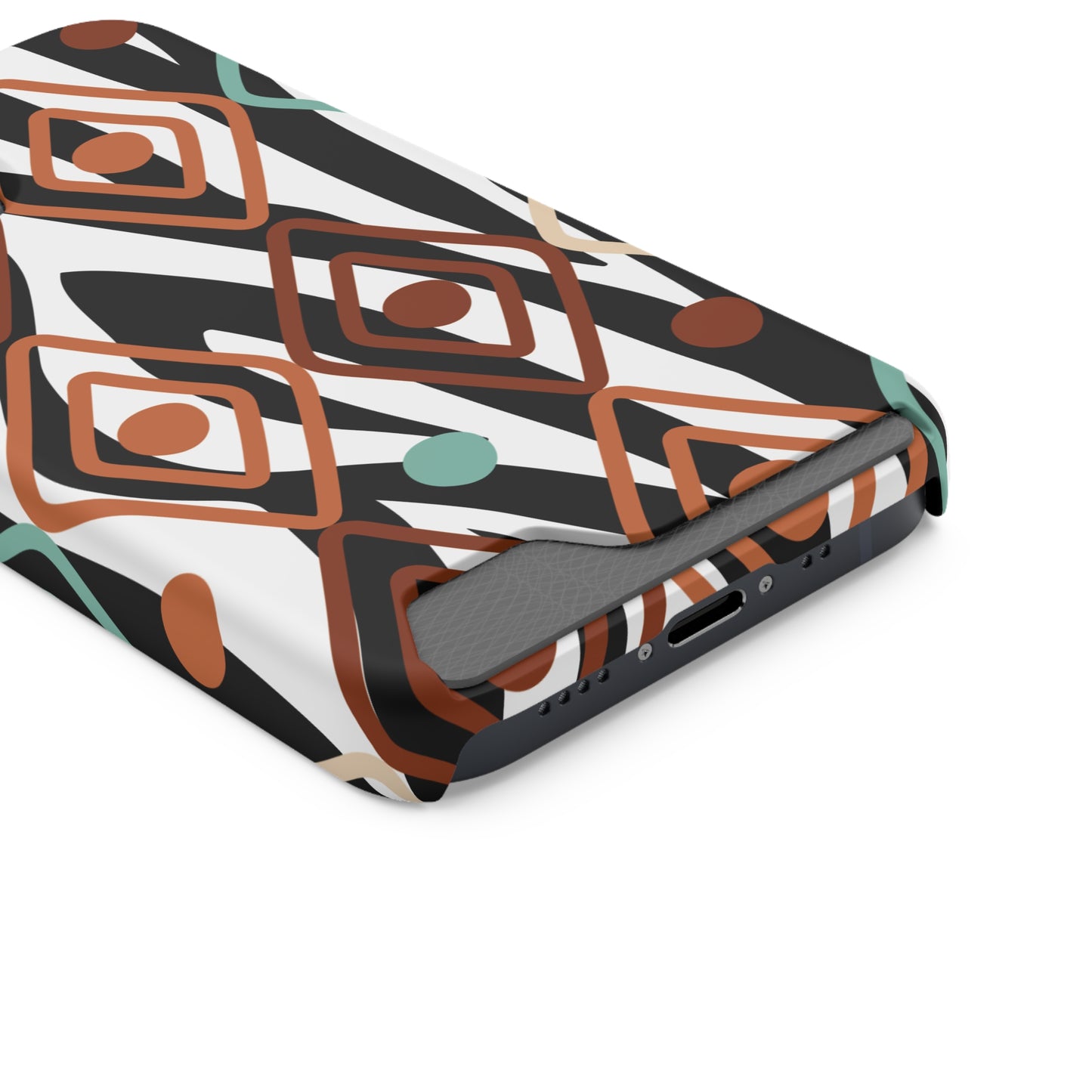 Ethnic Phone Case with Card Holder - Unique Phone Cases - Ethnic Print Phone Case