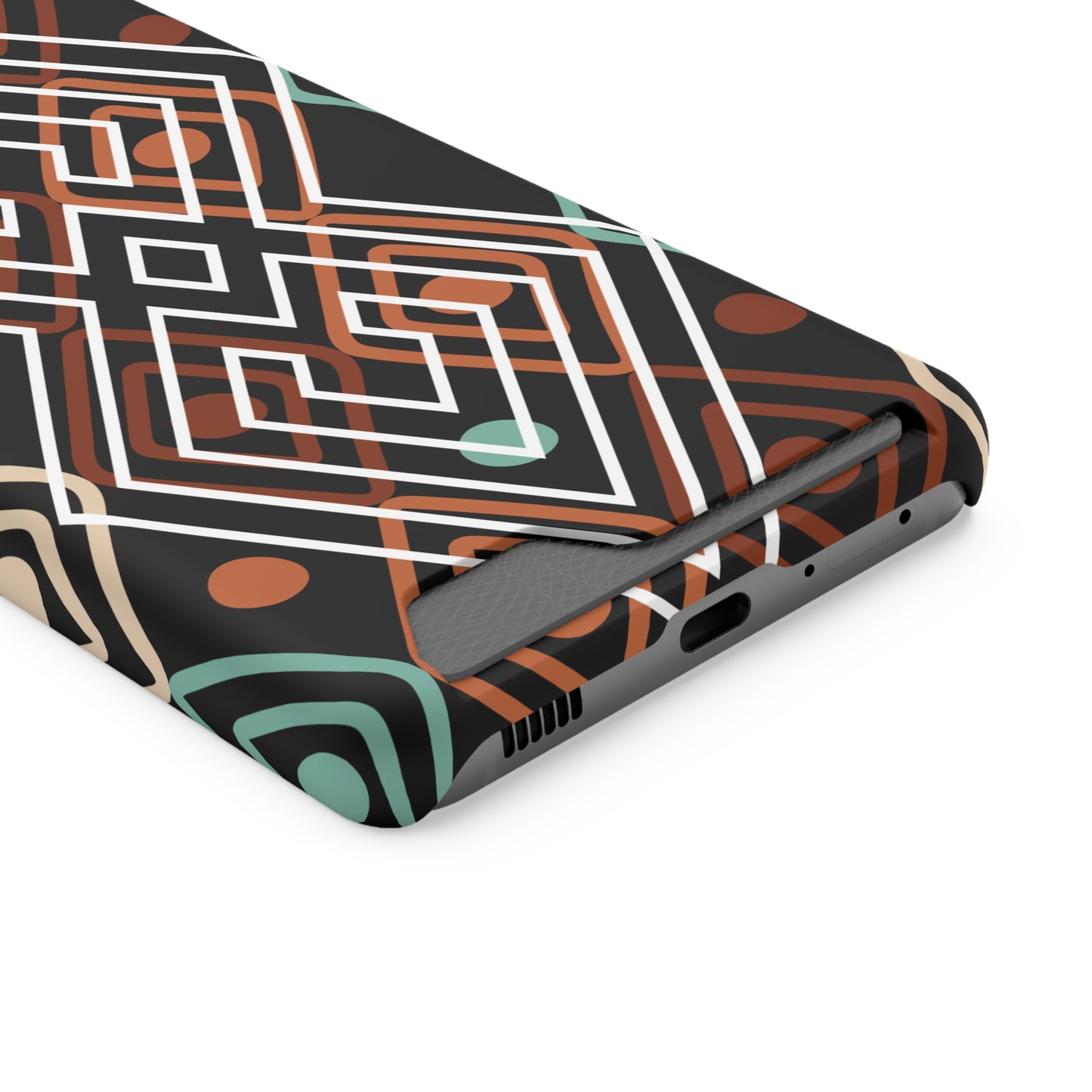 Ethnic Phone Case with Card Holder - Unique Phone Cases - Ethnic Print Phone Case