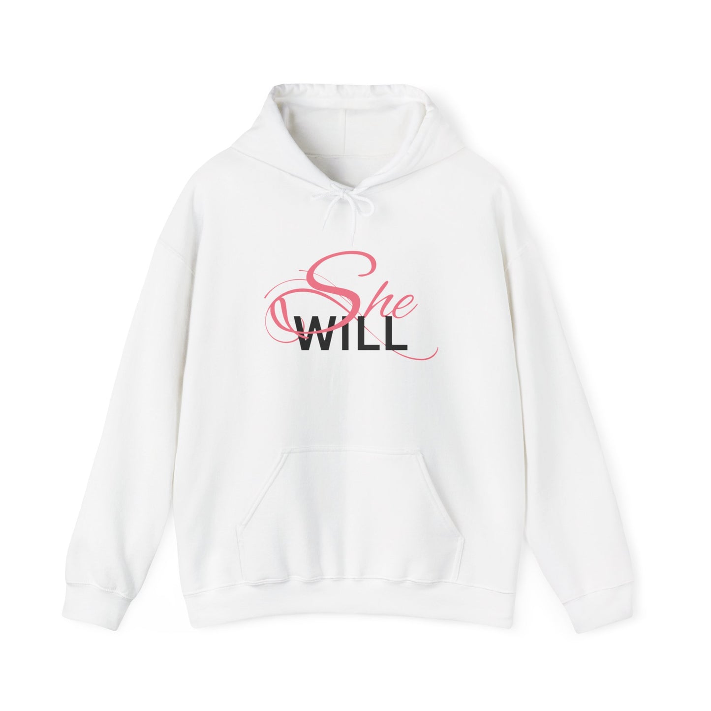 Pink "She Will" Unisex Heavy Blend™ Hooded Sweatshirt - Women - Girls - Hoodie