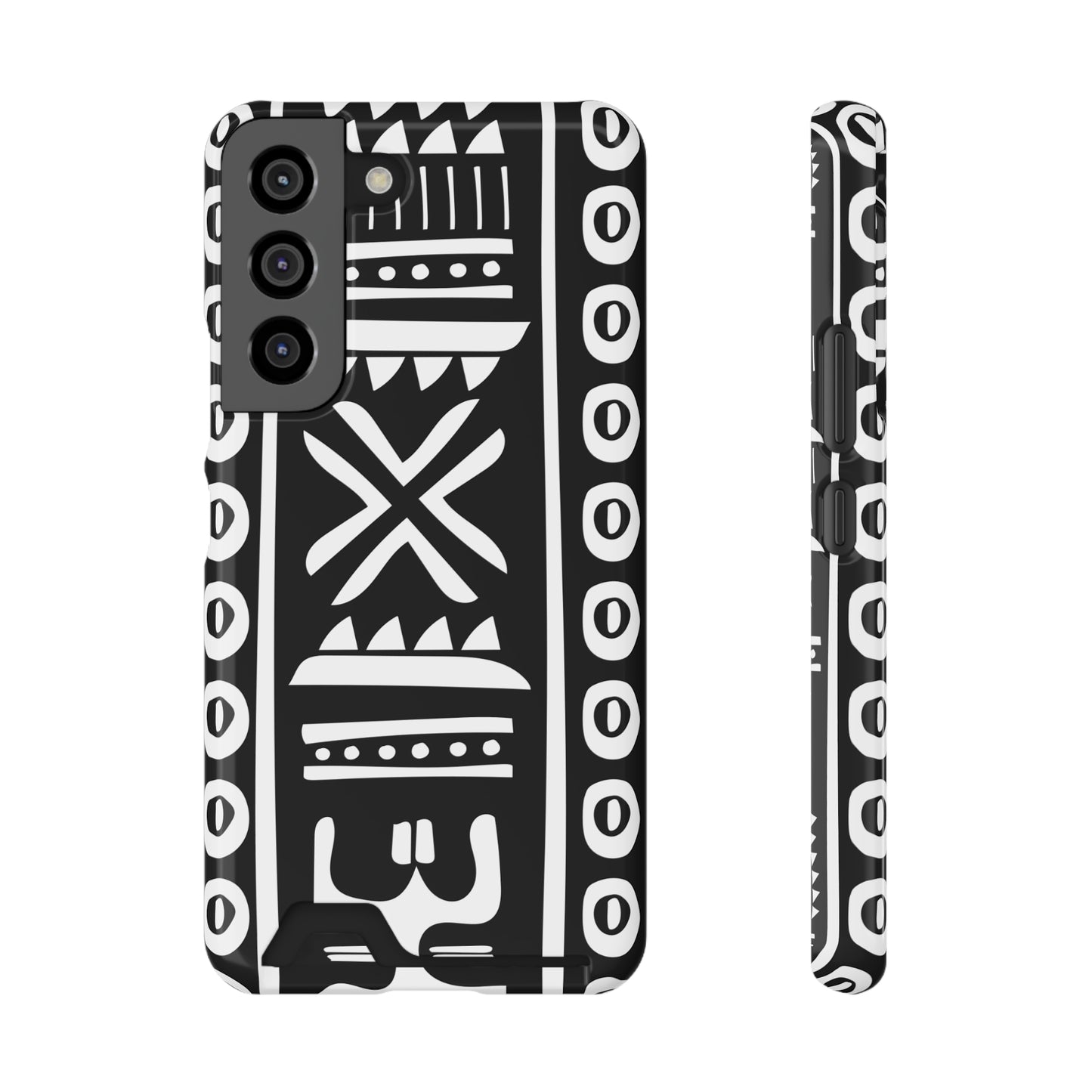 Ethnic Phone Case with Card Holder - Unique Phone Cases - African Print Phone Case