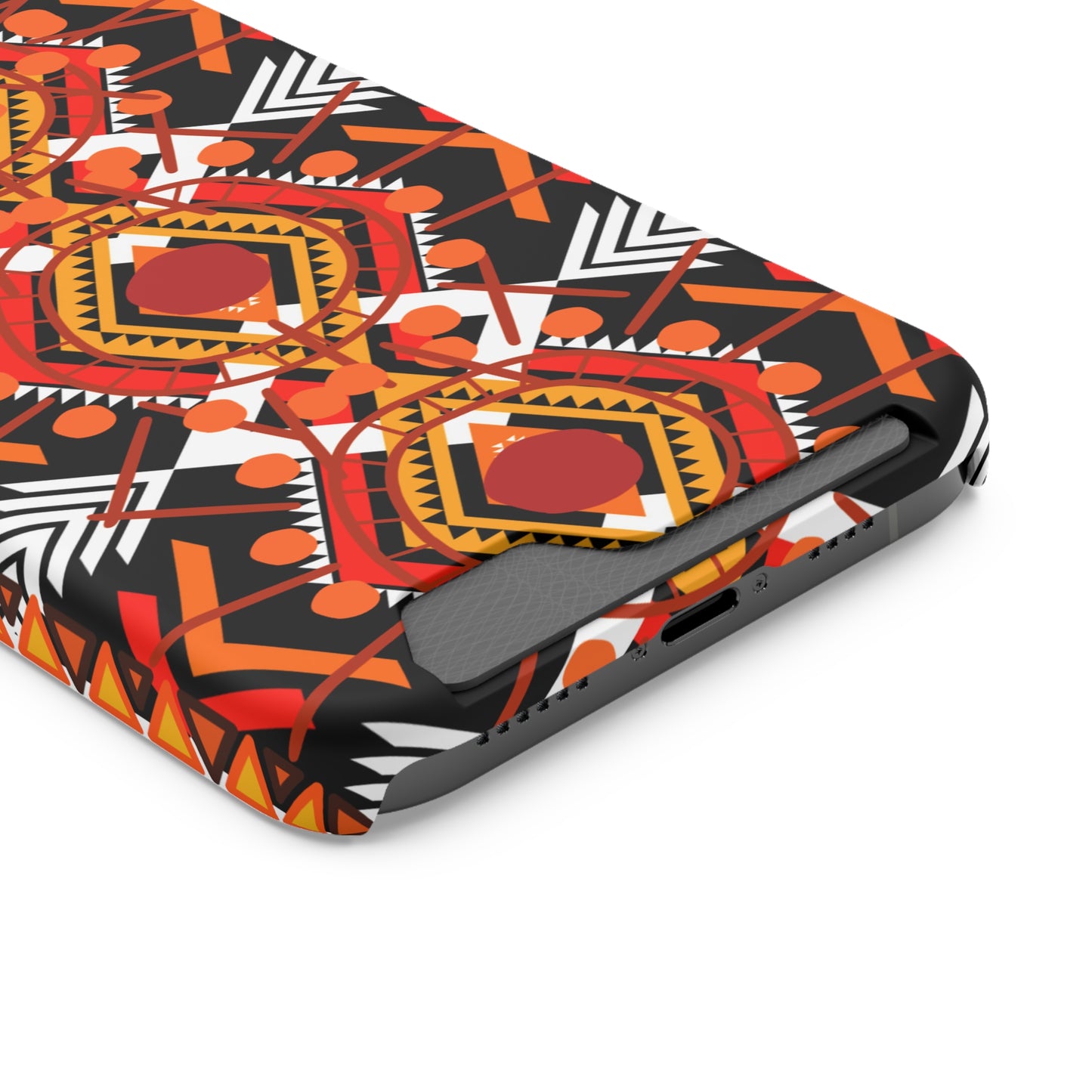 Ethnic Phone Case with Card Holder - Unique Phone Cases - Ethnic Print Phone Case