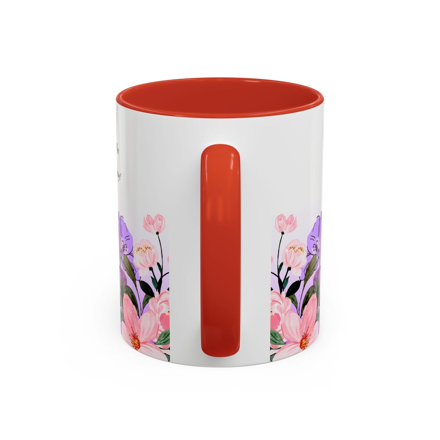 Inspirational Floral - Accent Coffee Mug (11, 15oz)