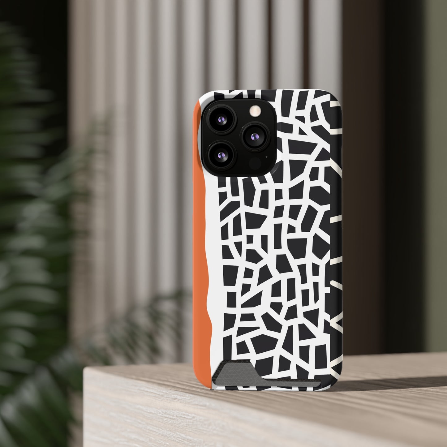 Ethnic Phone Case with Card Holder - Unique Phone Cases - Ethnic Print Phone Case