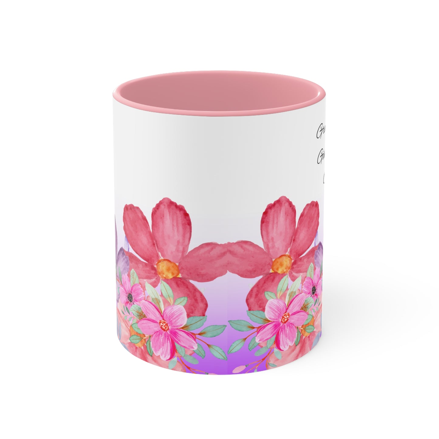 Great Rising- Give God the Glory - Floral Accent Mugs