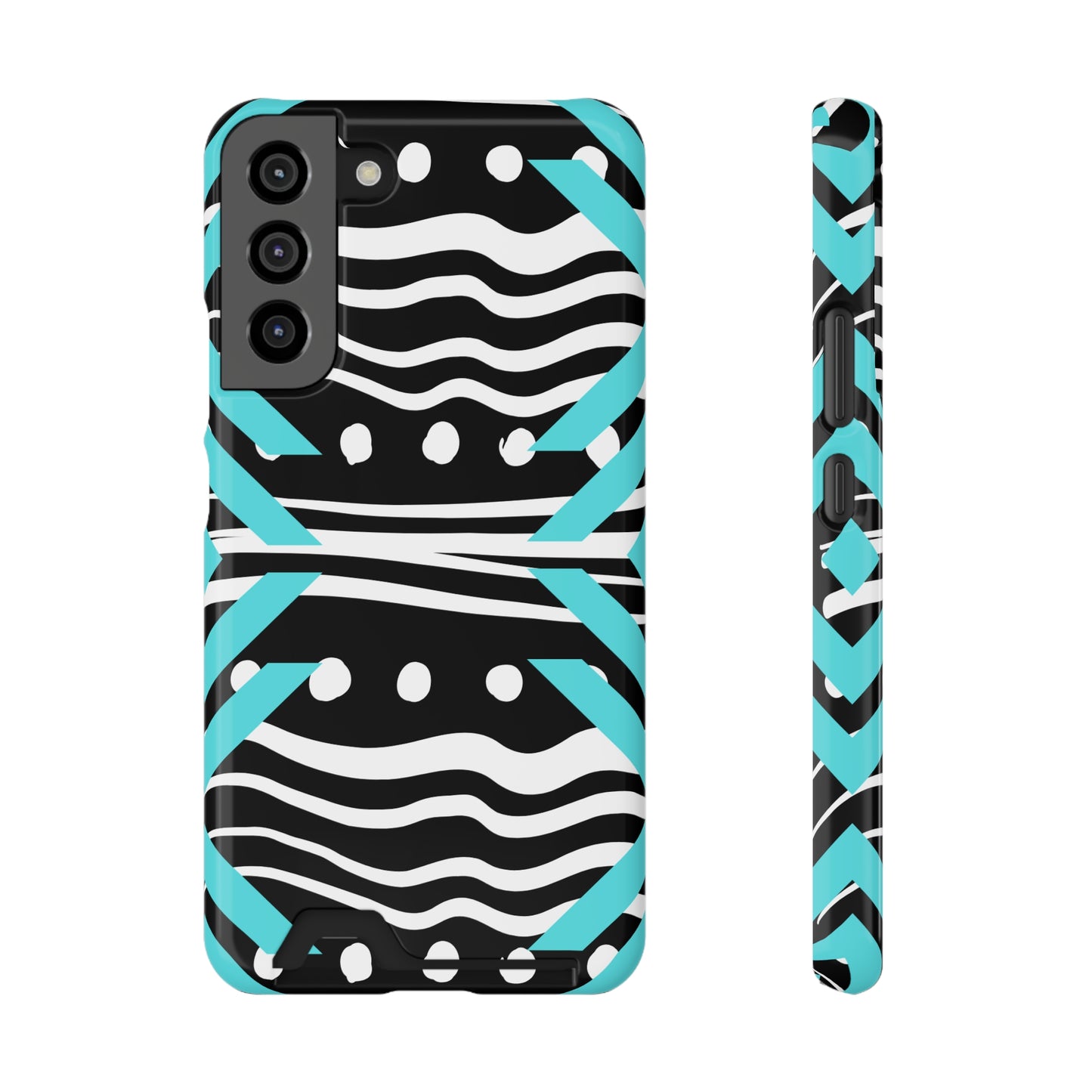 Ethnic Phone Case with Card Holder - Unique Phone Cases - Ethnic Print Phone Case