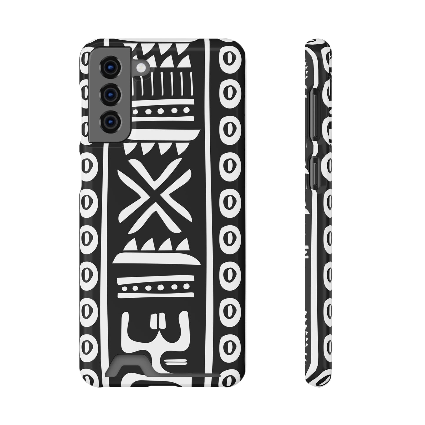 Ethnic Phone Case with Card Holder - Unique Phone Cases - African Print Phone Case