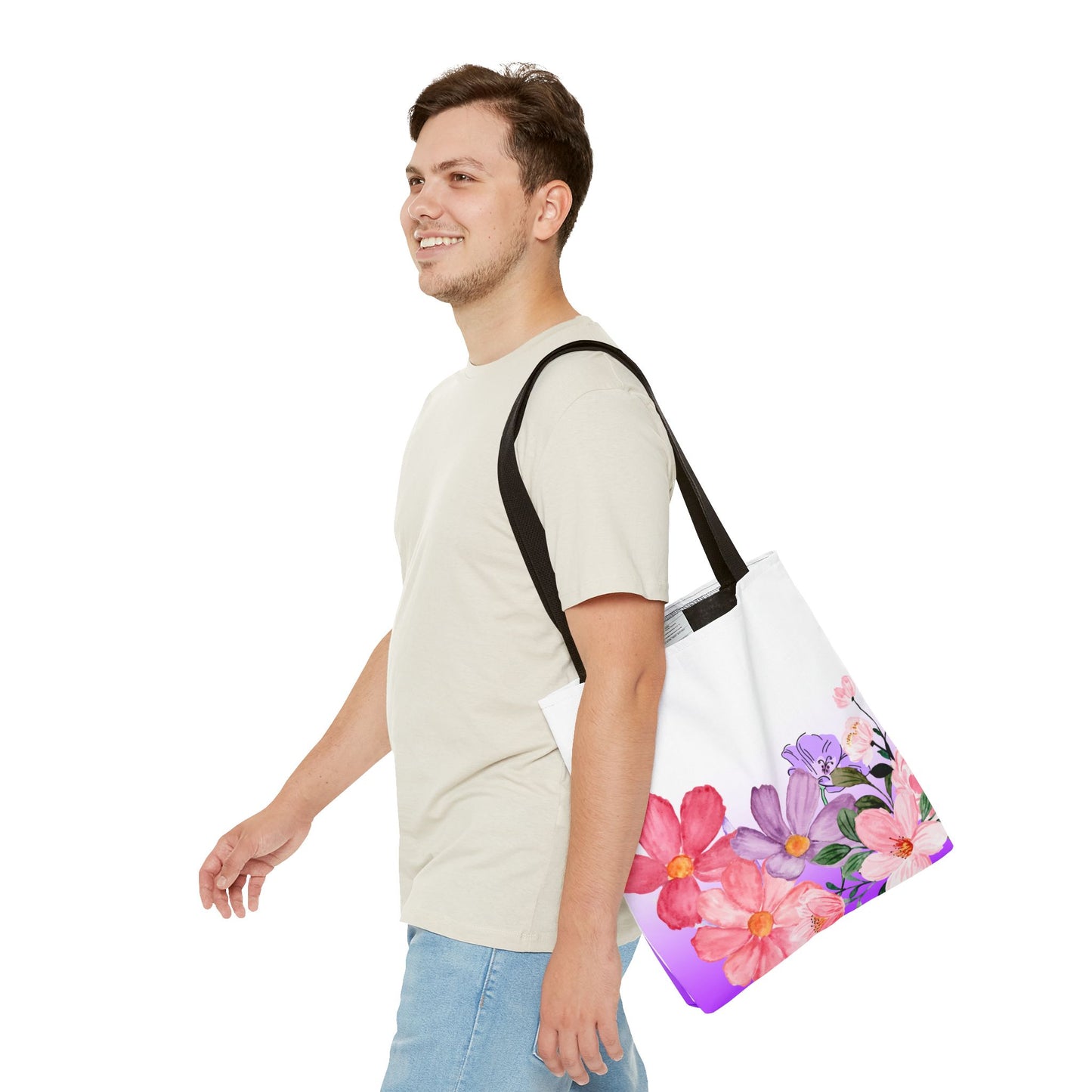 Colorful Floral Tote Bag (AOP)