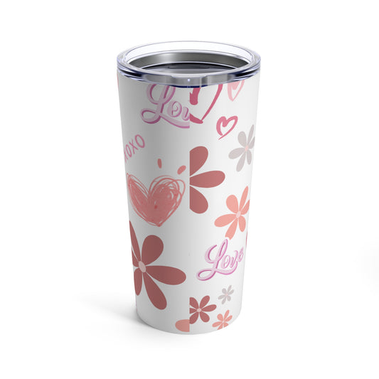 Beautiful Tumbler - "Love" (Word Art) - White Tumbler 20oz - Gifts - Women - Etsy - Gifts