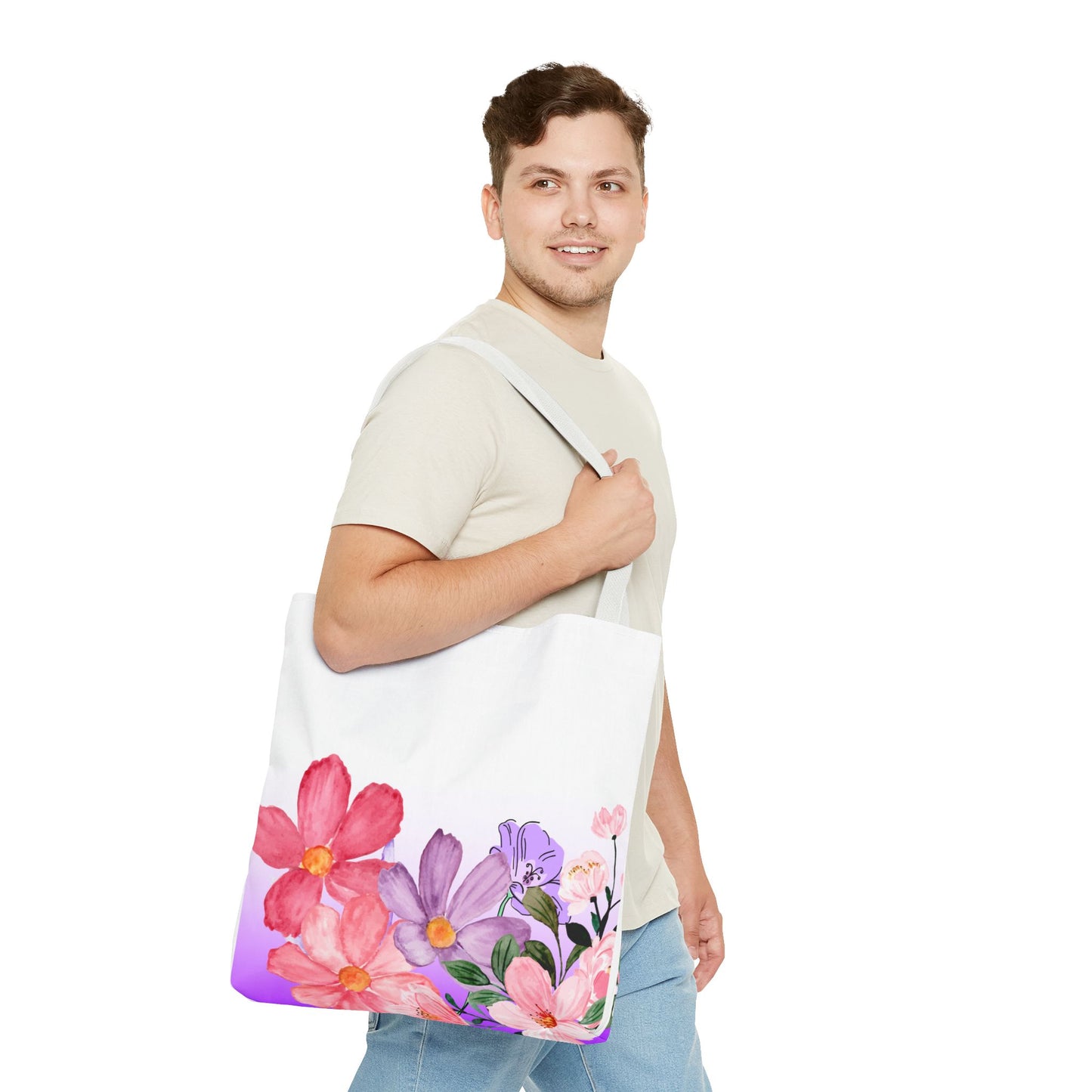 Colorful Floral Tote Bag (AOP)