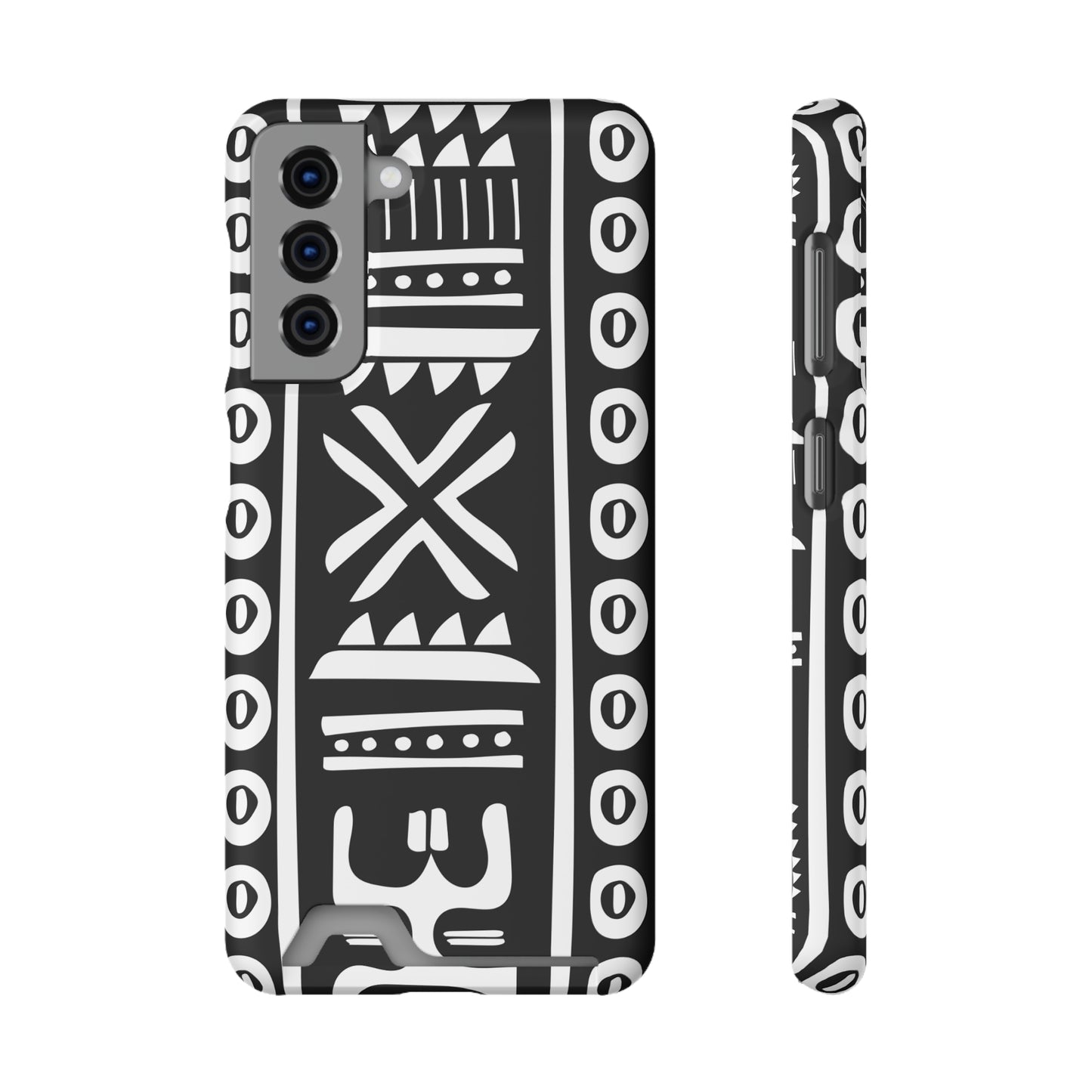 Ethnic Phone Case with Card Holder - Unique Phone Cases - African Print Phone Case