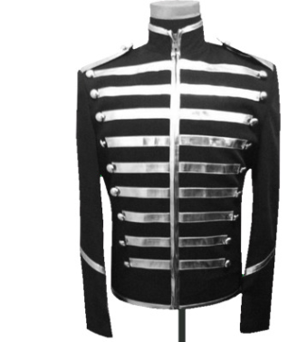 Military Striped Gold & Silver Detailed Jacket