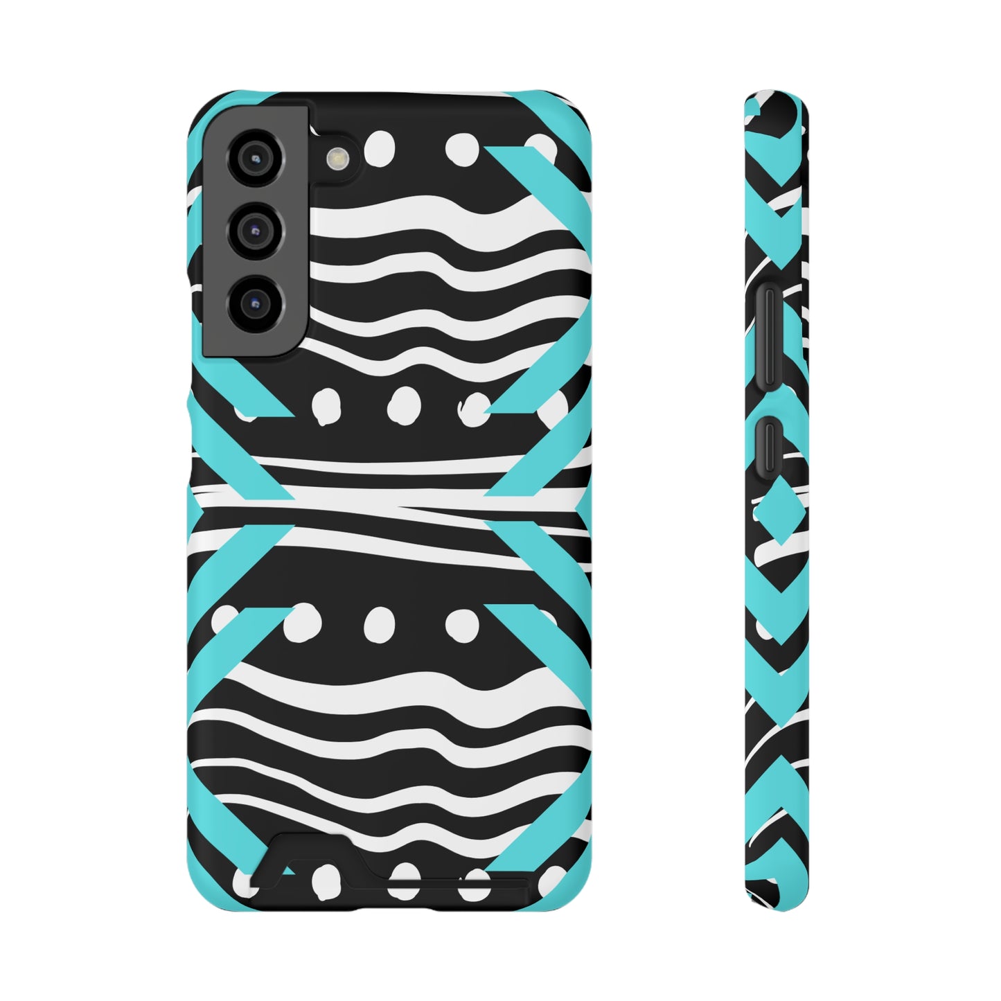 Ethnic Phone Case with Card Holder - Unique Phone Cases - Ethnic Print Phone Case