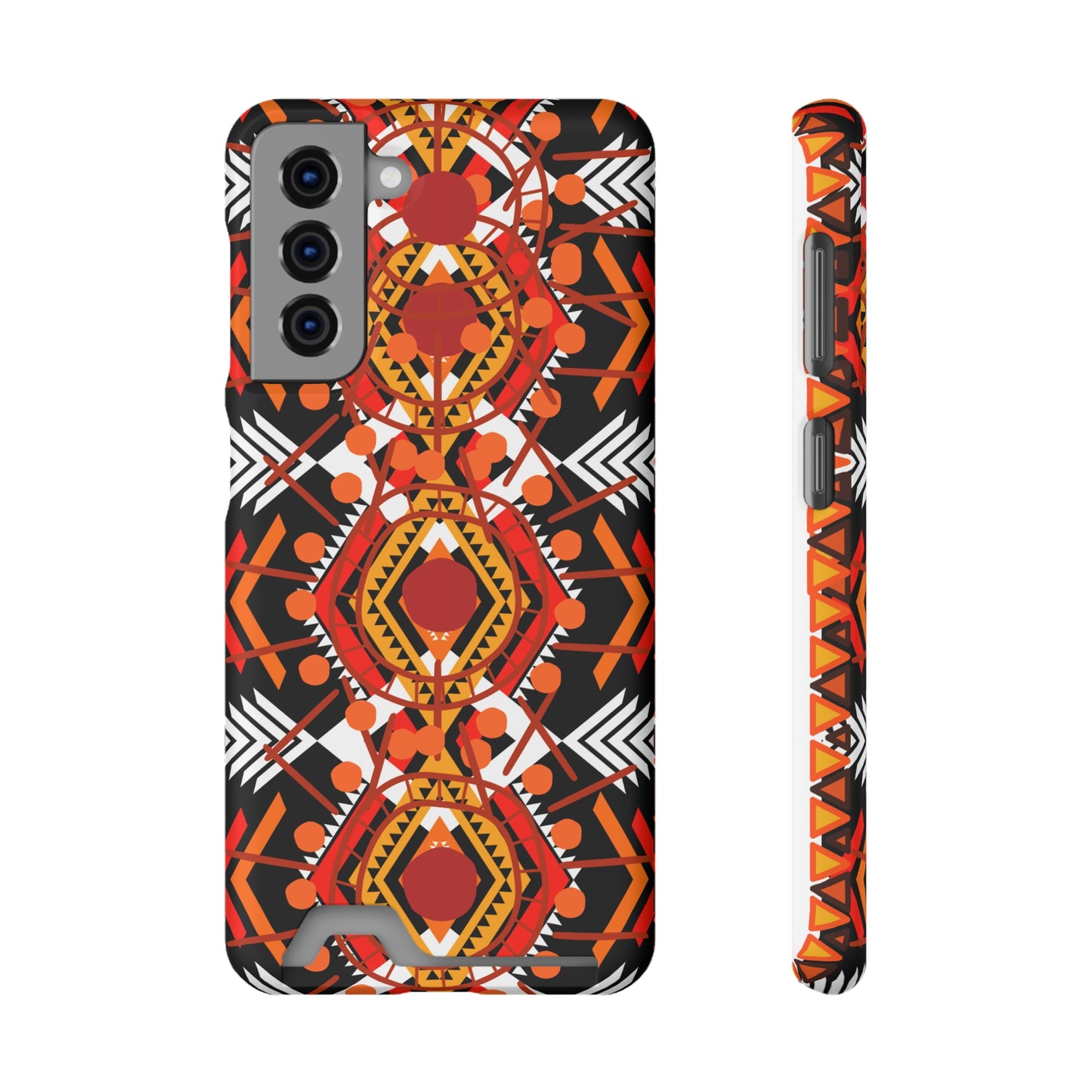 Ethnic Phone Case with Card Holder - Unique Phone Cases - Ethnic Print Phone Case