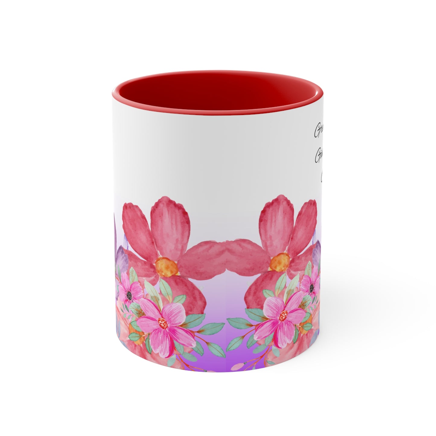 Great Rising- Give God the Glory - Floral Accent Mugs