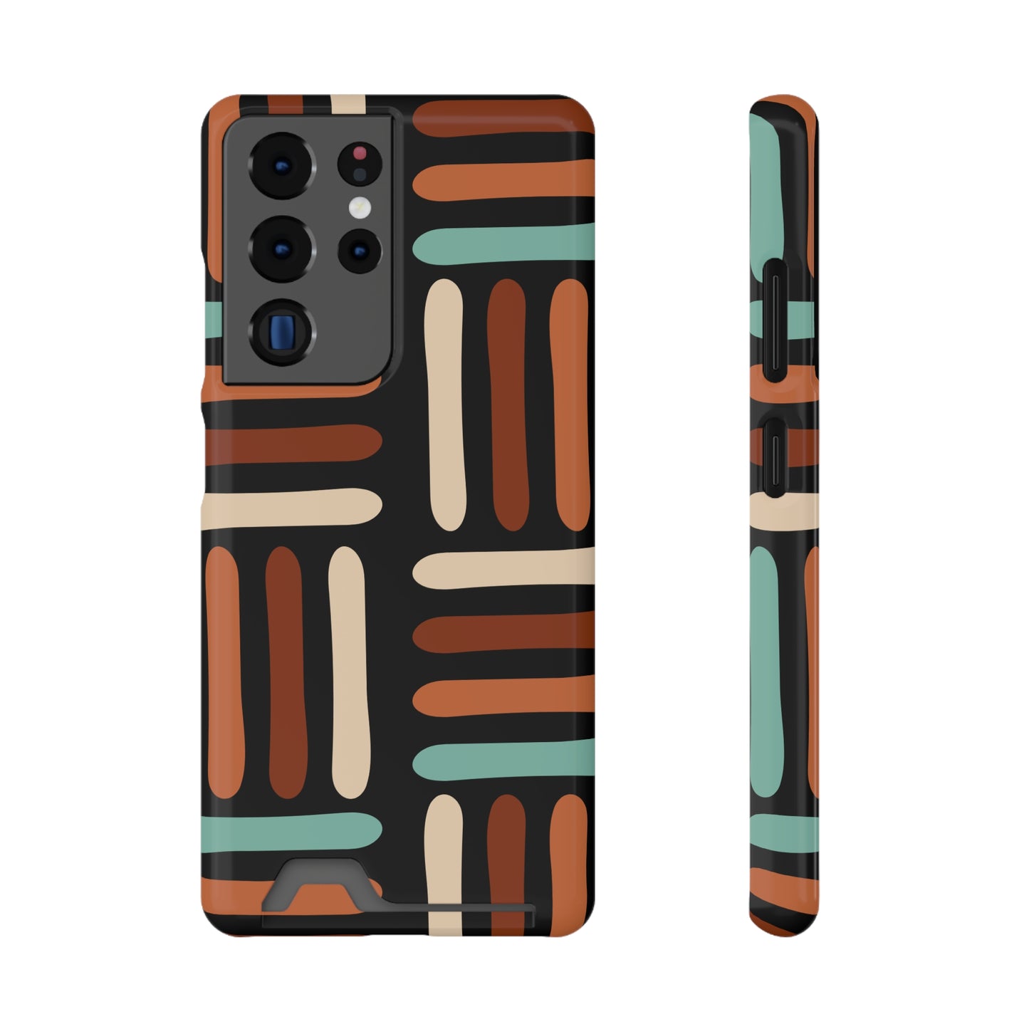 Ethnic Phone Case with Card Holder - Unique Phone Cases - Ethnic Print Phone Case