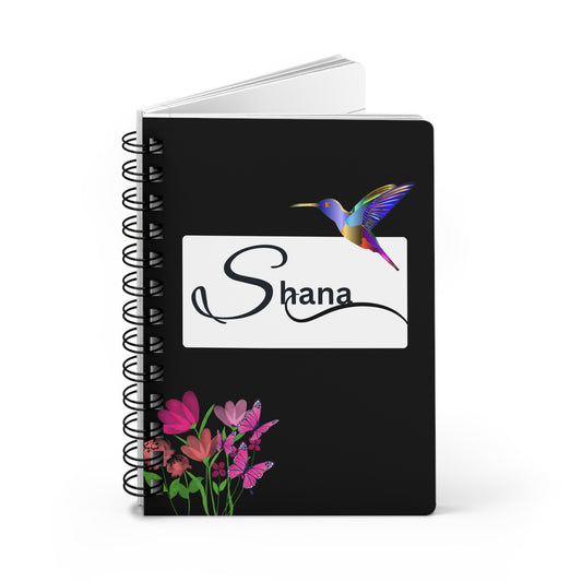 Journal "Shana" Bird & Flowers - Spiral Bound Journal