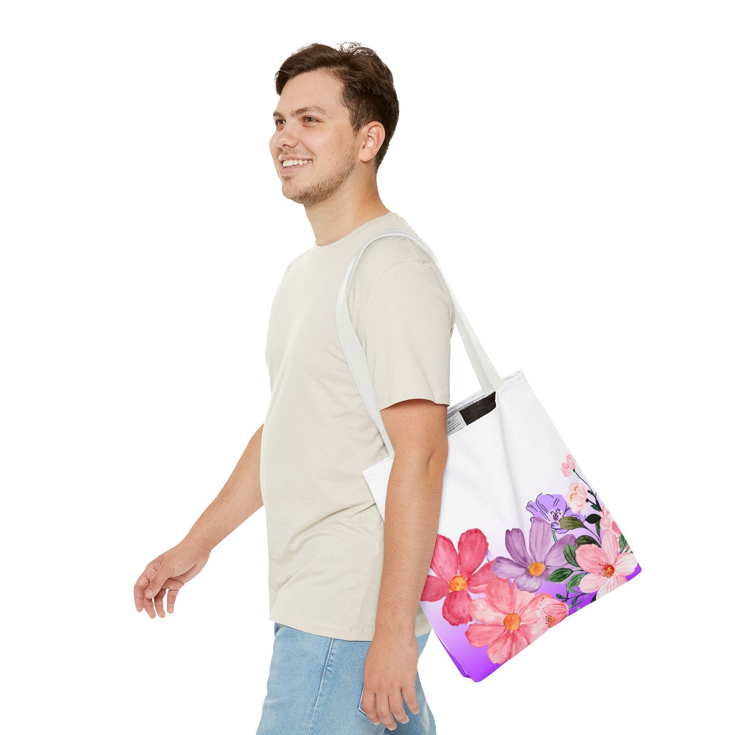 Colorful Floral Tote Bag (AOP)