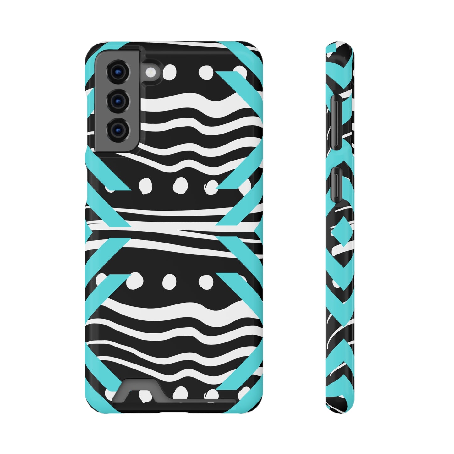 Ethnic Phone Case with Card Holder - Unique Phone Cases - Ethnic Print Phone Case