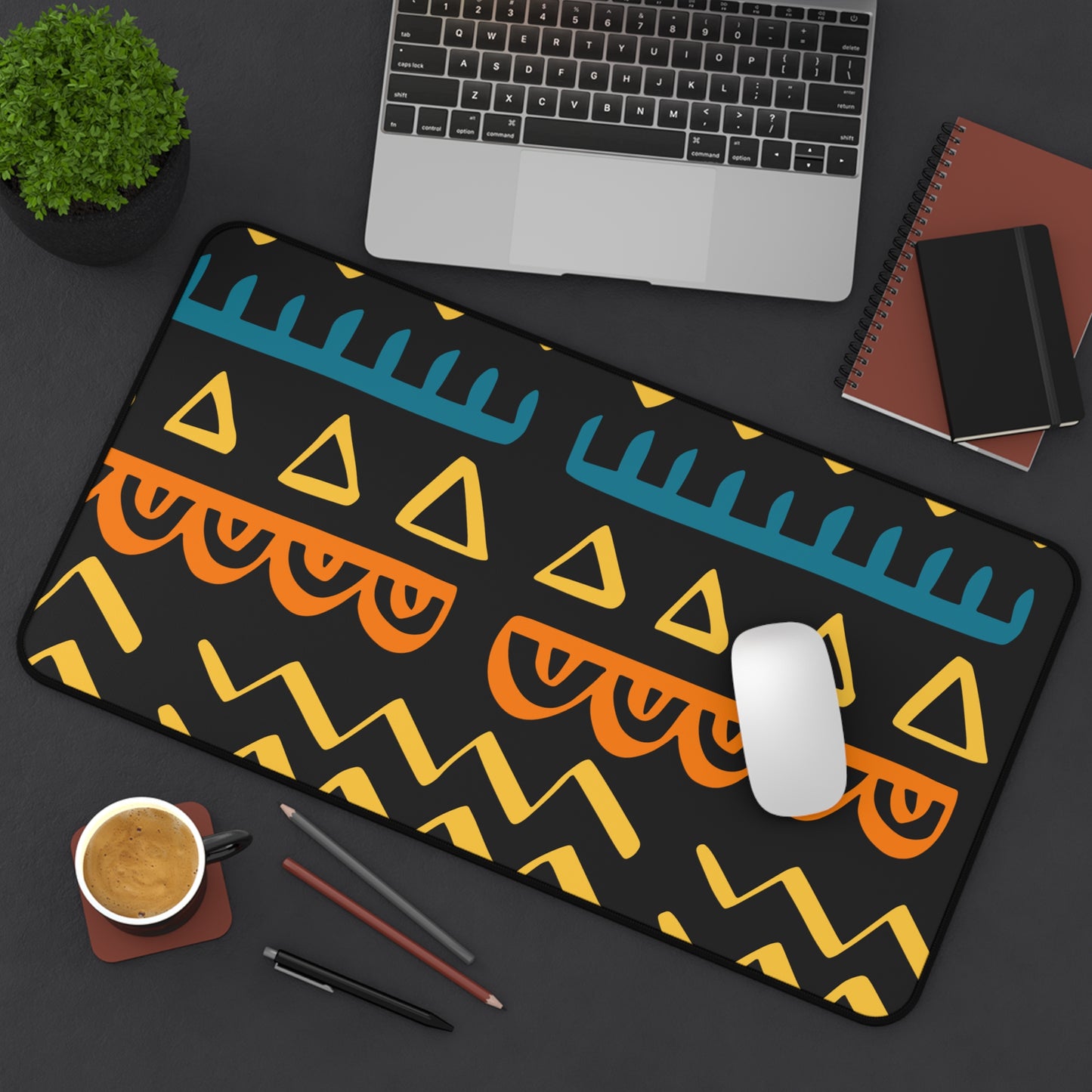 Beautiful Ethnic Print - Desk Mat - Office - Study - Gifts - Household Items