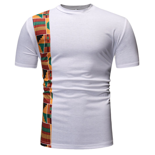 Men's summer African style T-shirt