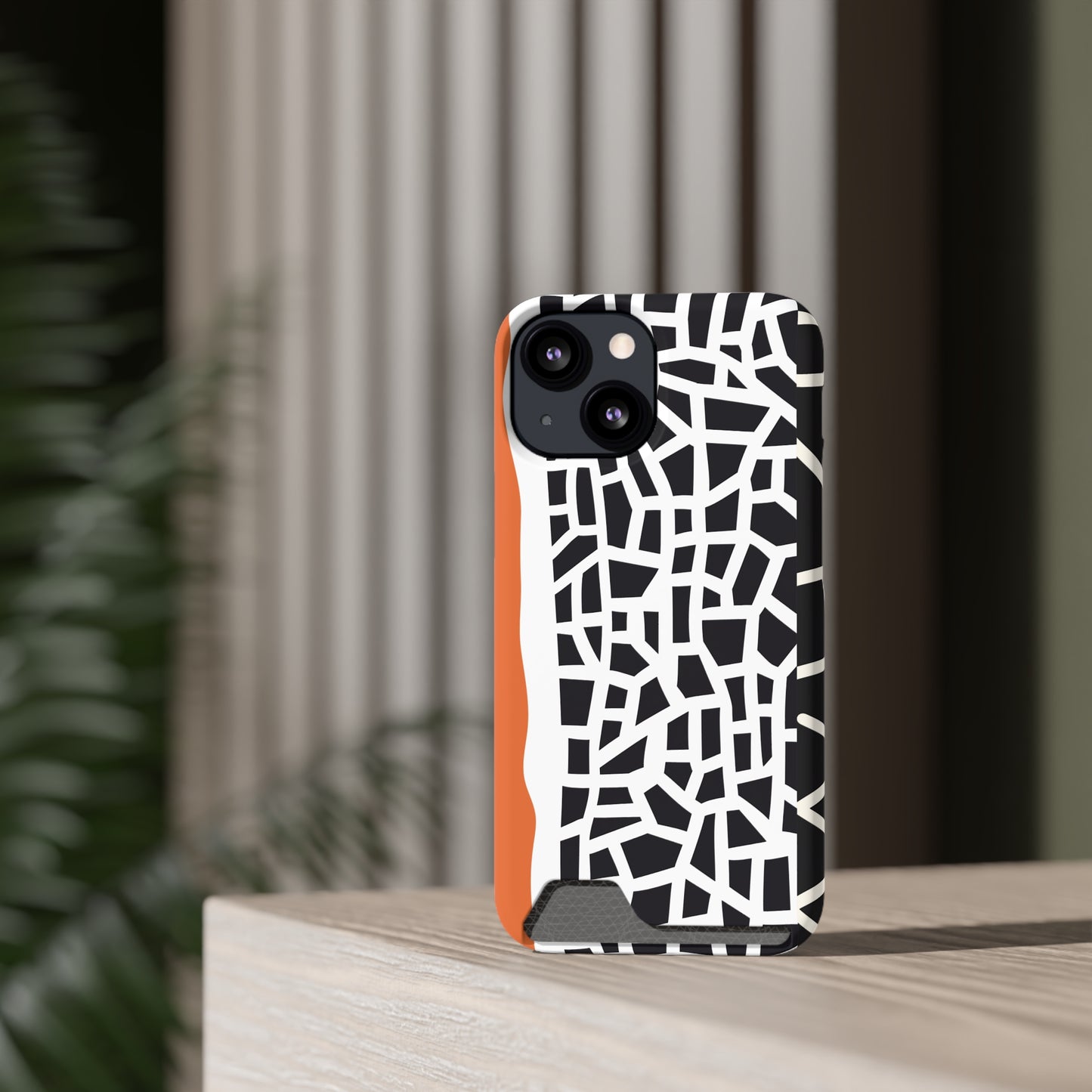 Ethnic Phone Case with Card Holder - Unique Phone Cases - Ethnic Print Phone Case