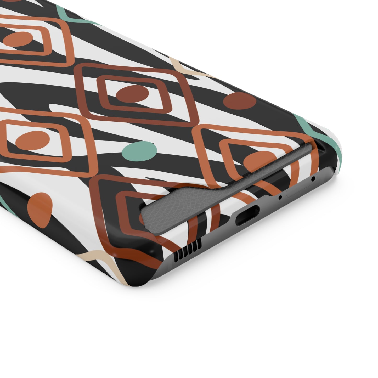 Ethnic Phone Case with Card Holder - Unique Phone Cases - Ethnic Print Phone Case