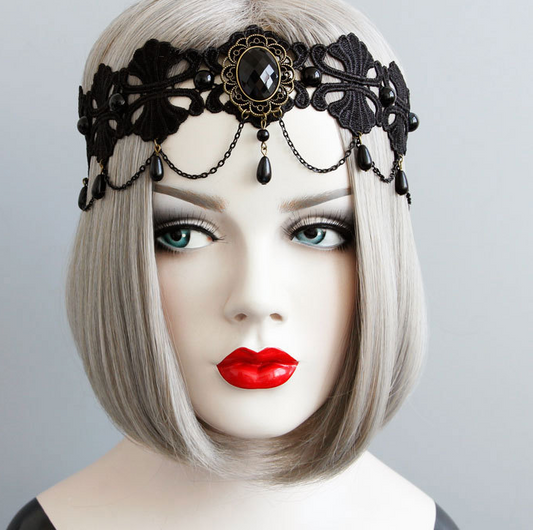 Personal Style Queen With Pearl Lace Headband