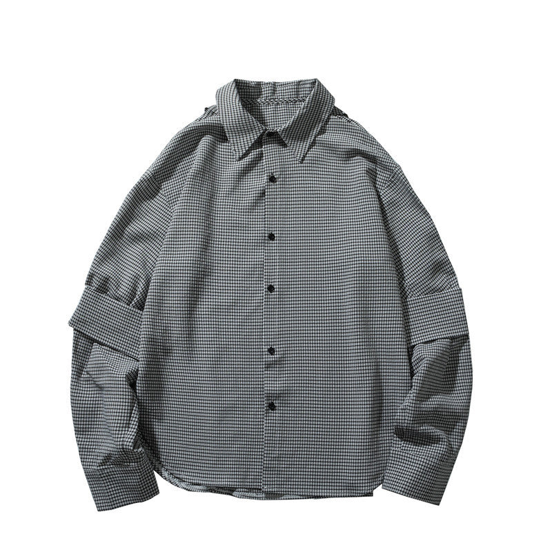 Men's shirt with thin long sleeves
