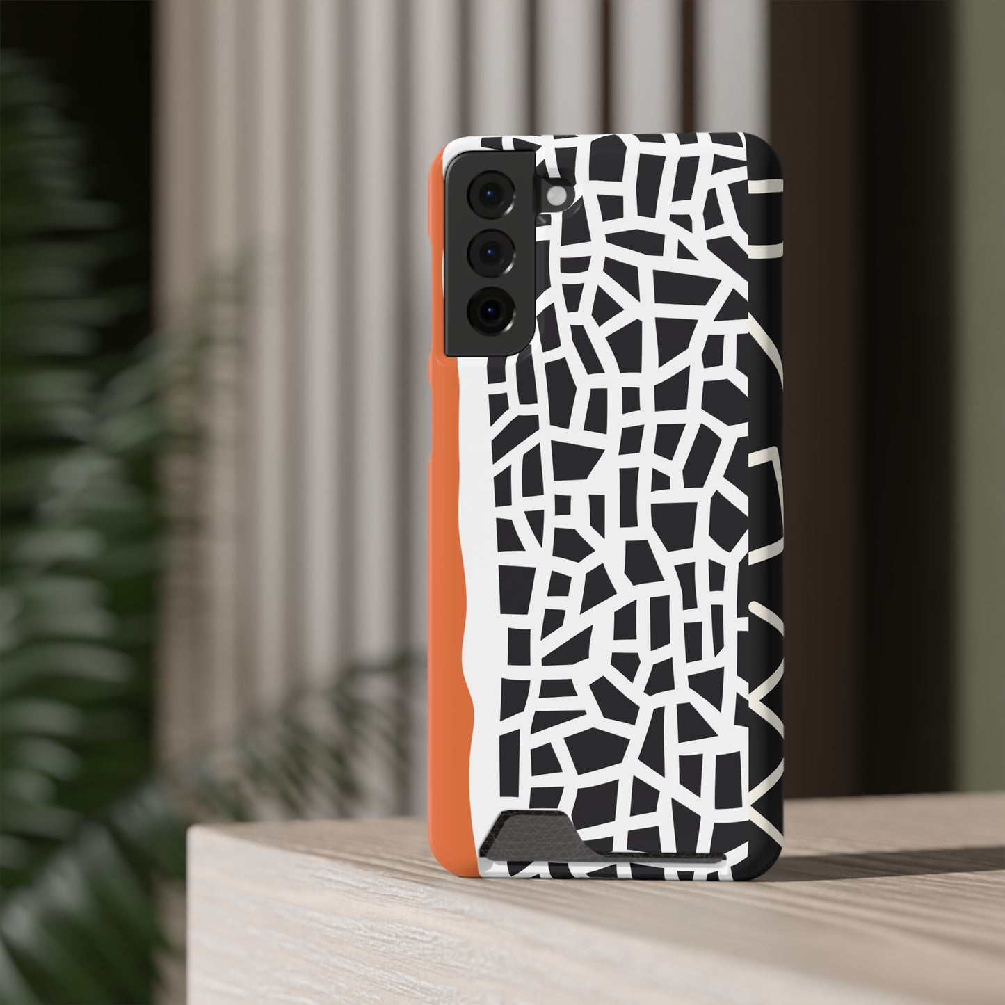 Ethnic Phone Case with Card Holder - Unique Phone Cases - Ethnic Print Phone Case