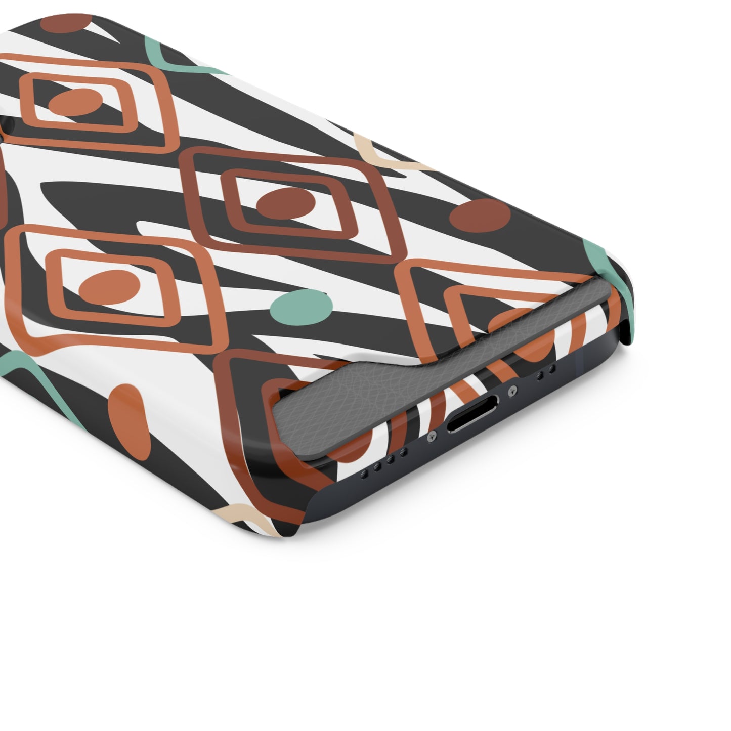 Ethnic Phone Case with Card Holder - Unique Phone Cases - Ethnic Print Phone Case