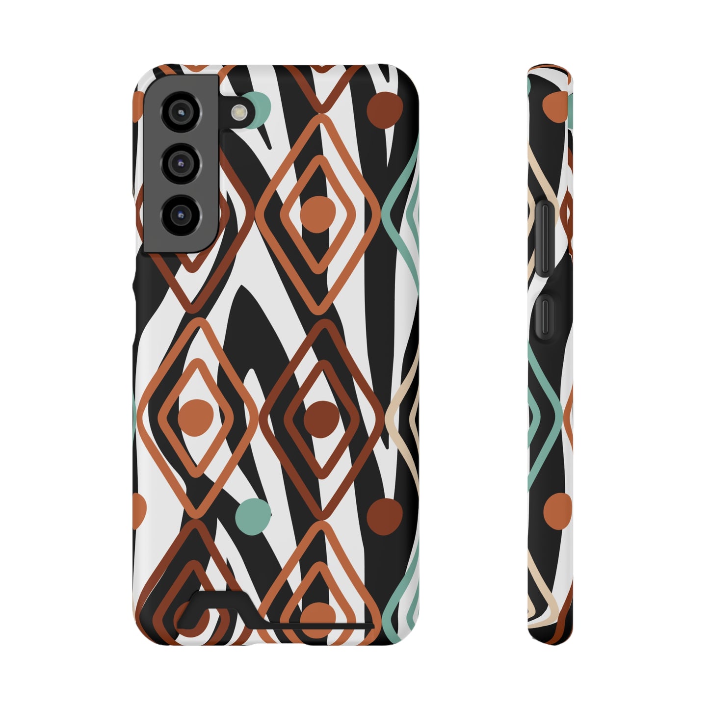 Ethnic Phone Case with Card Holder - Unique Phone Cases - Ethnic Print Phone Case