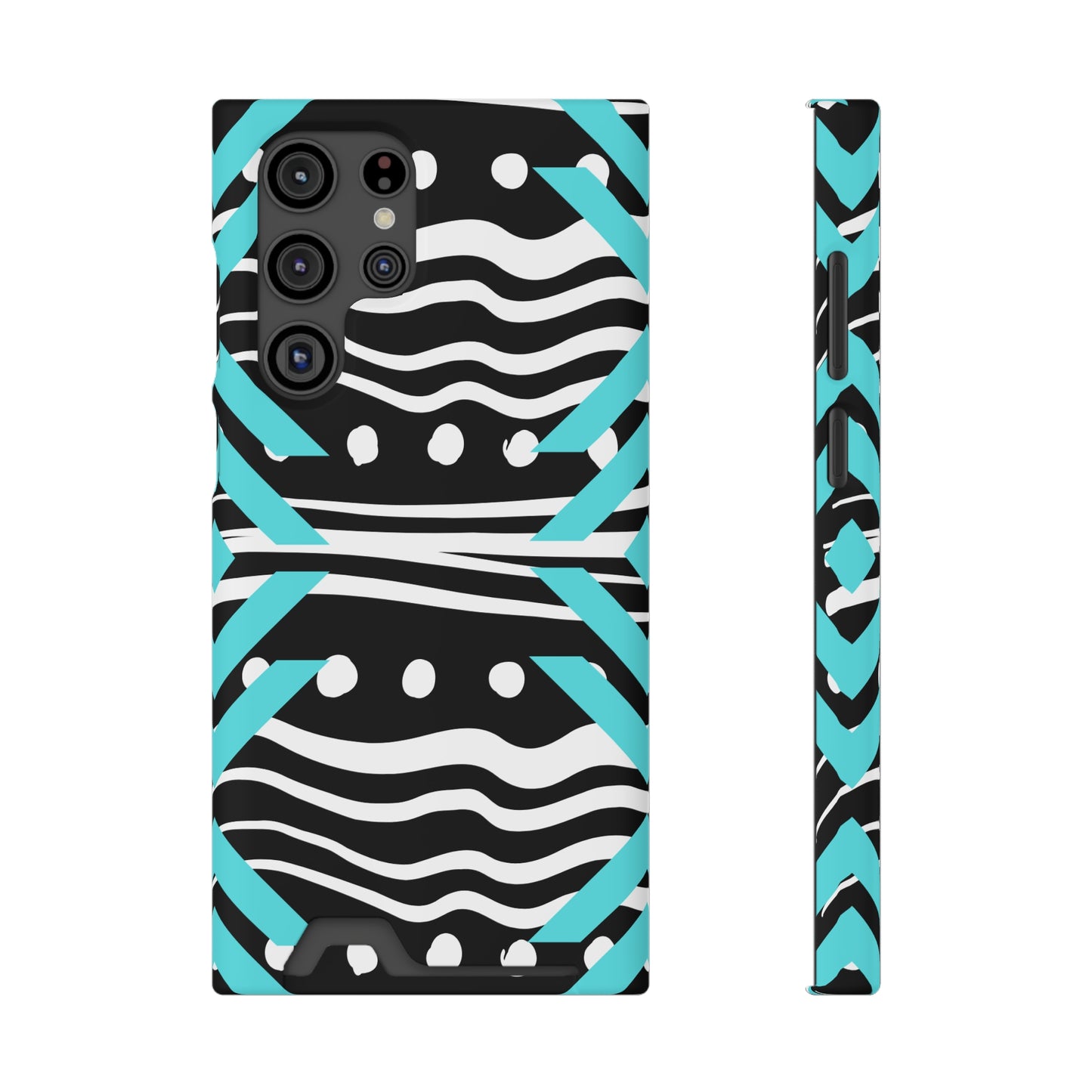 Ethnic Phone Case with Card Holder - Unique Phone Cases - Ethnic Print Phone Case