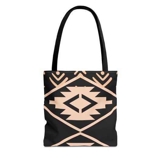 Tote Bag (AOP) - Stylish Tote Bags - Pink & Black