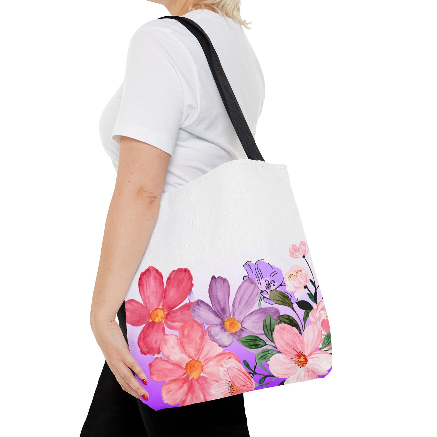 Colorful Floral Tote Bag (AOP)