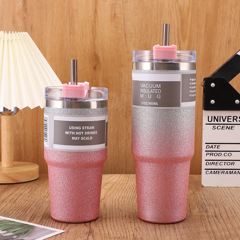 Stainless Steel Insulation Cup With Straw