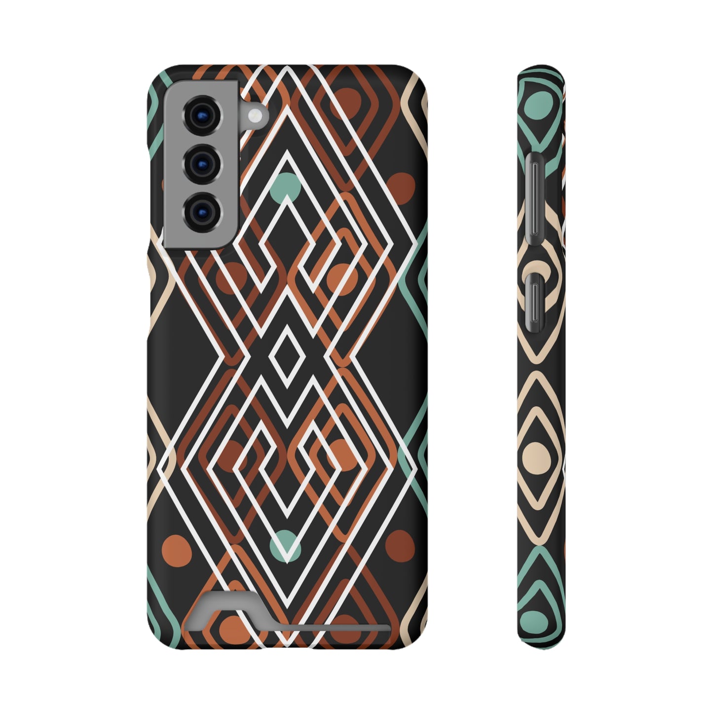 Ethnic Phone Case with Card Holder - Unique Phone Cases - Ethnic Print Phone Case