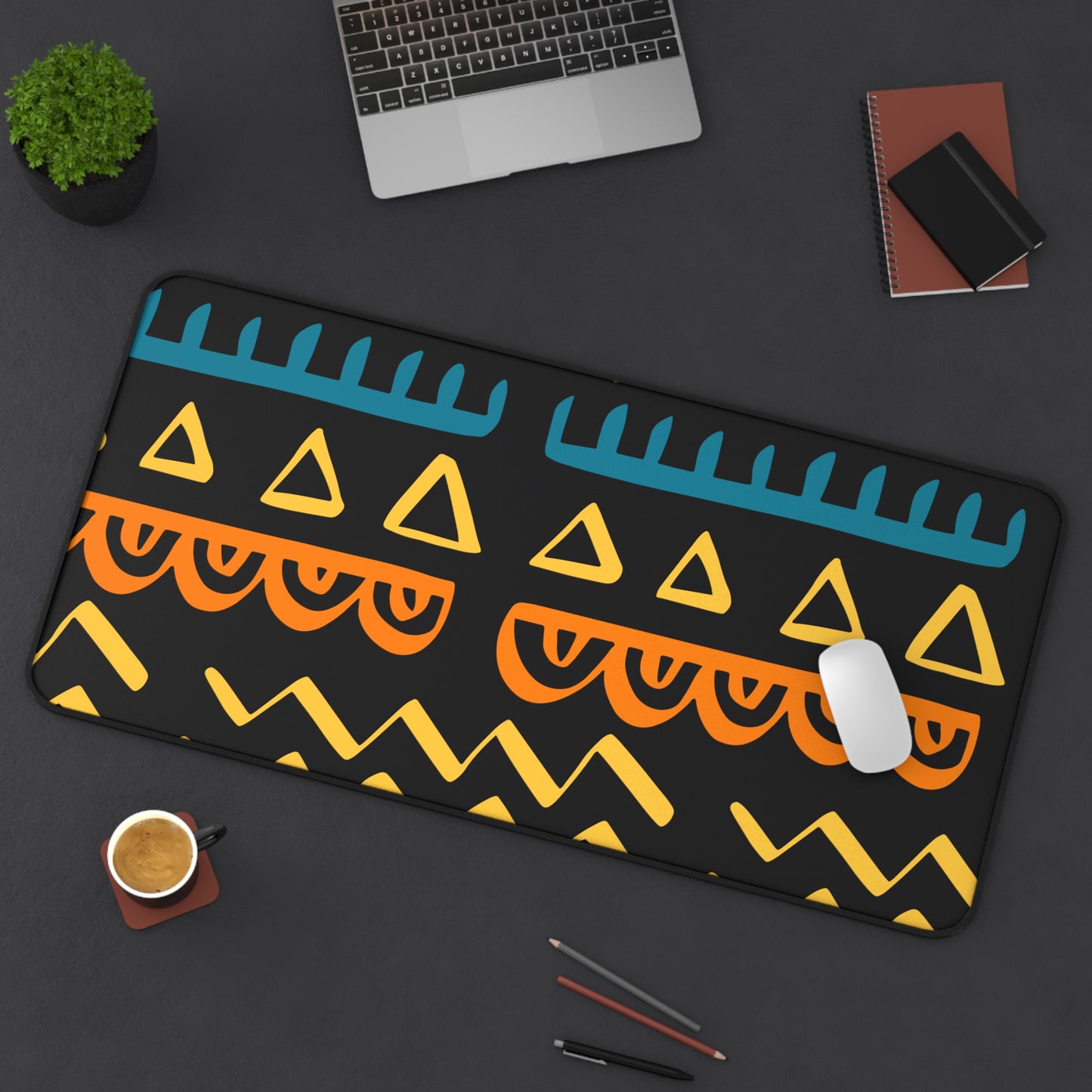 Beautiful Ethnic Print - Desk Mat - Office - Study - Gifts - Household Items