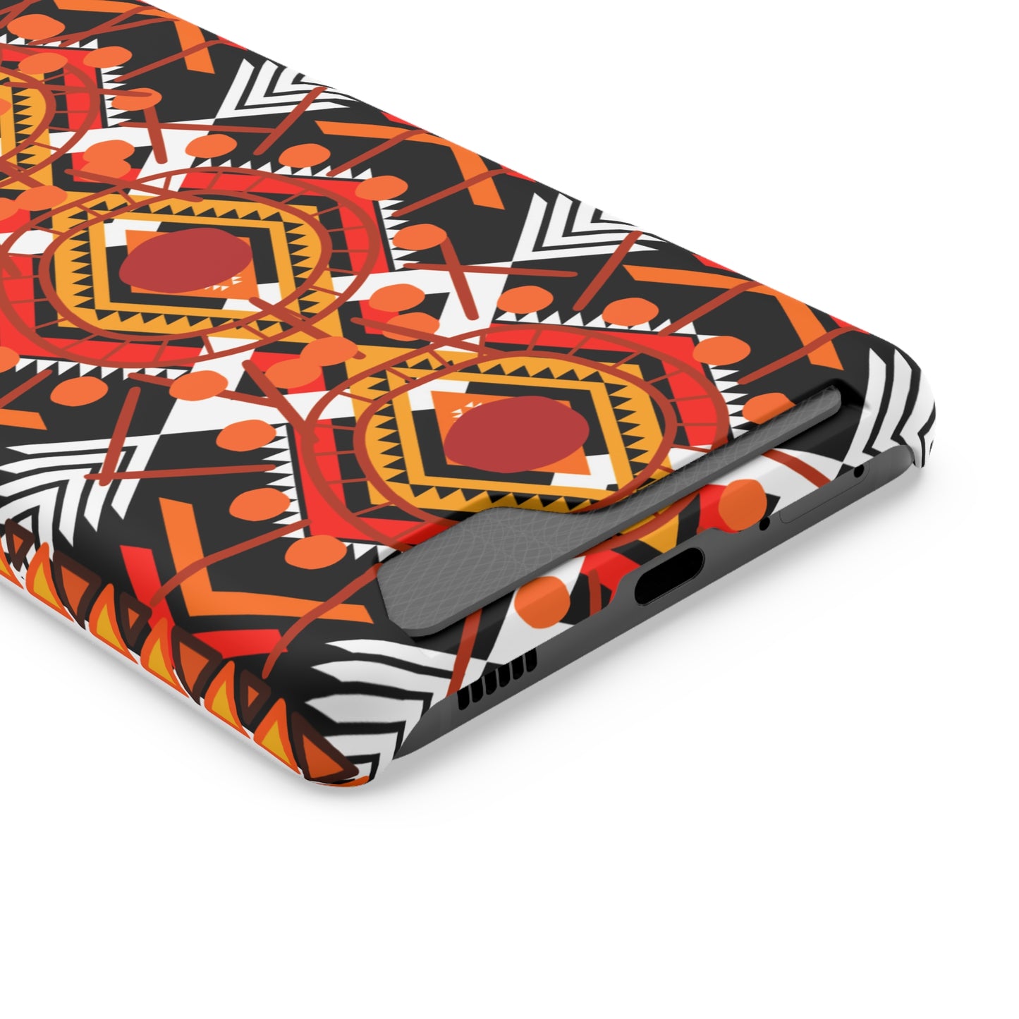 Ethnic Phone Case with Card Holder - Unique Phone Cases - Ethnic Print Phone Case